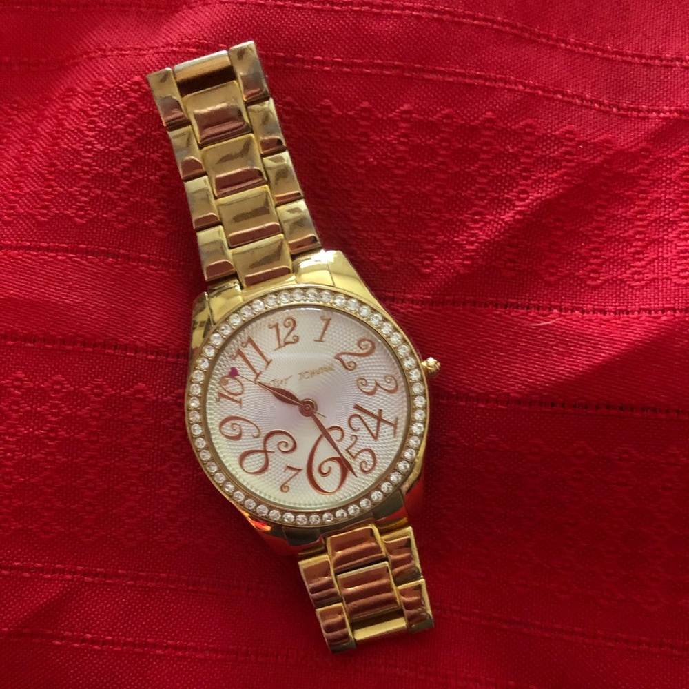 Vintage Betsey Johnson Stainless Steel Watch